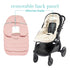 JJ Cole Bundle Me Winter Toddler Car Seat Cover and Bunting Bag - Urban Weather Resistant Baby Carrier Cover, Blush Pink