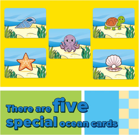 Broytain 4-6, Word Ocean Phonics Board Game for Kids, Educational Learning Board Game for Boys and Girls, Reading