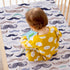 100% 4-Piece Set 2 Noisy Mouse - Boho Little Man Mustache, Premium, Organic Cotton Baby Boy Nursery Bedding Crib | Baby