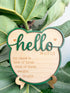 Kemmintvn Wooden Newborn Birth Announcement Ornament, Hello World Baby Keepsake Sign with Name Date Time Weight Length