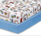 Everyday Kids 2 Pack Fitted Boys Crib Sheet, 100% Soft Breathable Sheet, Fits Standard Size Crib Mattress, Train/Light