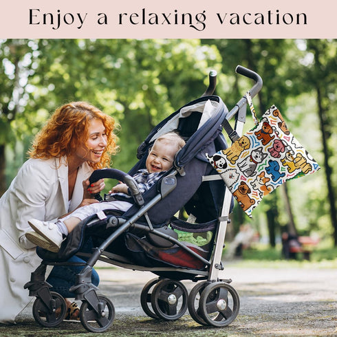 zcyxuuw Wet Bag, Wet Dry Bag, Waterproof Swim Bags, Machine Washable Reusable Bags for, Beach, Pool, Diapers, and Dirty