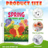144 Set Fulmoon Pcs Spring Mini Coloring Books with Crayons Spring Small Coloring Books Bulk Easter Party Favor
