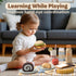Set, 1-3, 3-5 Lehoo Castle Wooden Play Food Toy Food for Toddlers Pretend Play Kitchen Accessories, Cutting Food Toys
