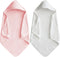 Baby Hooded Bath Towel 31.5"x31.5" Ultra Absorbent Soft Coral Fleece, for Newborn