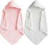Baby Hooded Bath Towel 31.5"x31.5" Ultra Absorbent Soft Coral Fleece, for Newborn