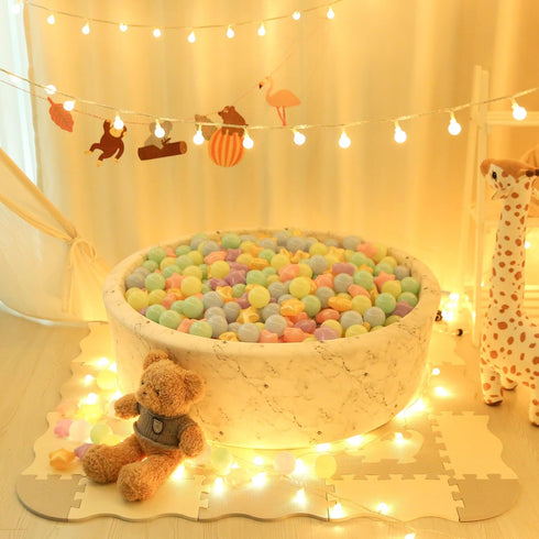 Star Ball Pit Balls for Toddlers - 200pcs Macaron Ocean Balls, Phthalate Free, Non-Toxic Crush Proof Play Balls