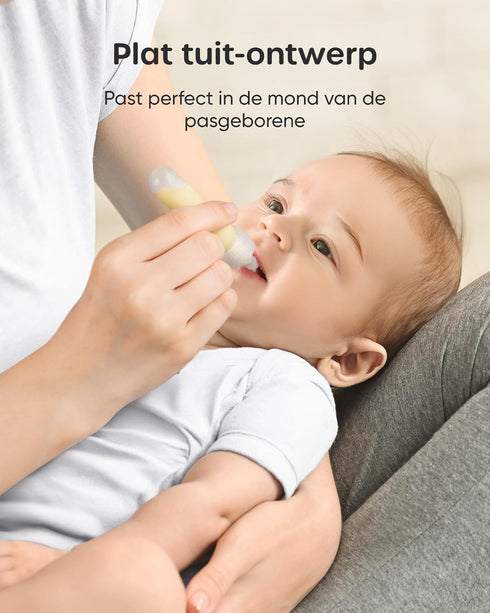 7ml/8pcs, Nuliie Colostrum Collector Kit Leakproof, Reusable Breast Milk Collector, Heat & Freezer Resistant, BPA-Free