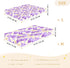 miaozhen 1 Pack 52x28 Cotton Baby Crib Sheets Soft Breathable African Wisteria Lavender Crib Mattress Sheet for Nursery