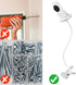 Baby Monitor Holder, Flexible Crib Clip Mount Compatible with VTech VM819, No Tools or Wall Damage - White