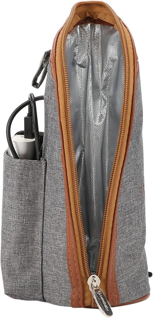 USB Portable Heated Bottle Cover for Baby, Insulated Milk Warmer Travel Bag with Safe Heating Element - Compact Infant