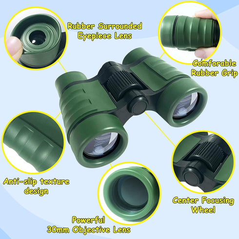 ESSENSON Binoculars for Kids, Toy Gift for 3-8 Year Old Boys Girls, Telescope Outdoor Toys for Sports, Hiking, Bird