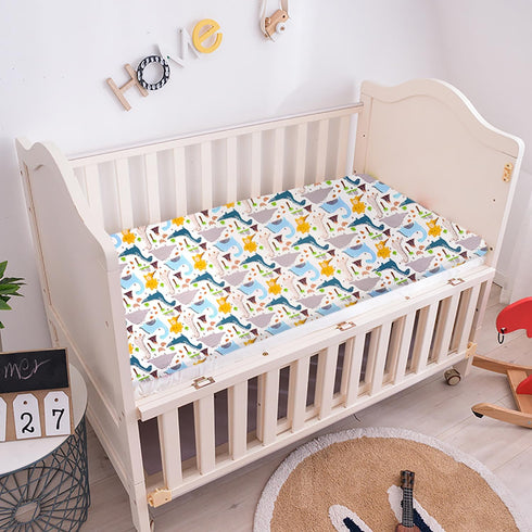 2 Pack 52in 28in Crib Sheets x | Bedding for Cot Bed Soft Breathable Cotton Sheets for Standard Crib and Toddler