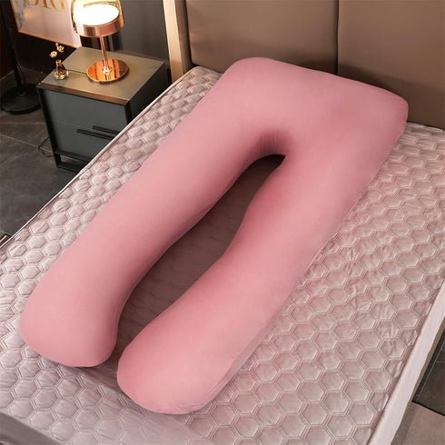 Elyxen Pregnancy Pillow Cover (ONLY Pillowcase) - U Shaped Pillow Case - Maternity Body Pillow Cover - Removable Soft
