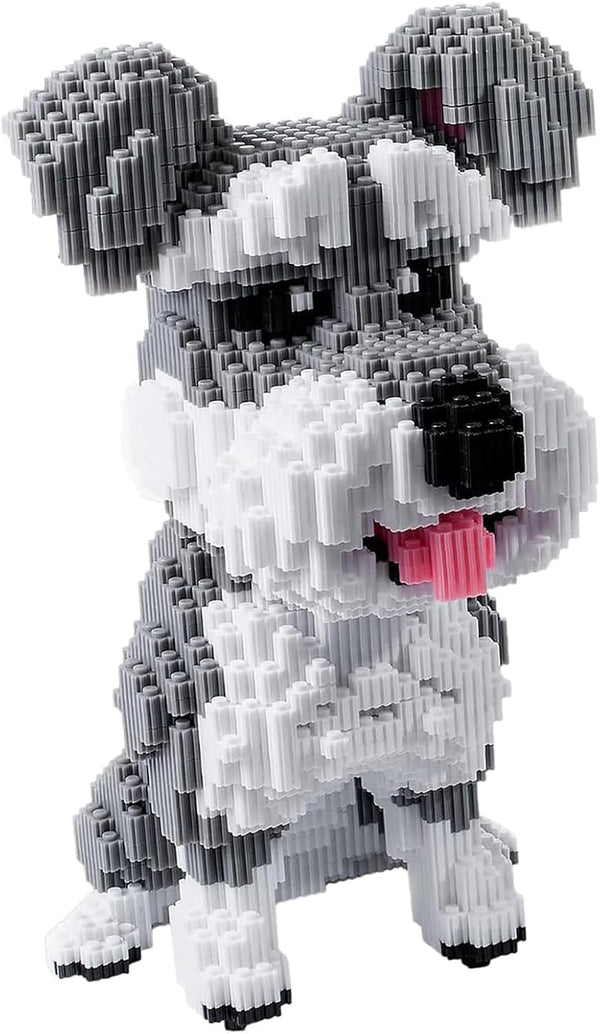 Schnauzer Dog 7100 Piece Micro Building Blocks Set for Teens & Adults
