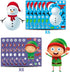 Christmas Stickers for Kids | 24 Sheets Make Your Own Santa Snowman Face Sticker Crafts for Xmas Activities