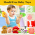Bath Toys for Kids 1-3 Years, No Hole Infant Baby Bath Toys for 6-24 Months, Fun Bathtub Shower Toys