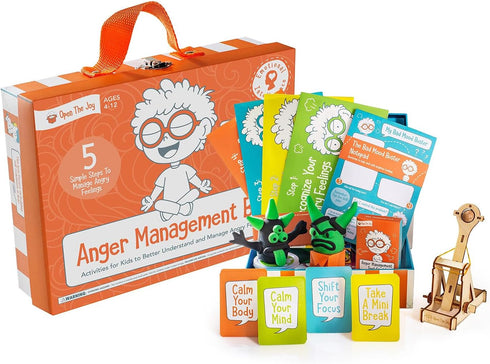 Open The Joy Anger Management Box Emotional Regulation Kit for Kids with