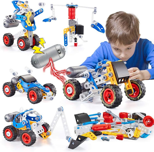 HUOZHI Erector Set for Boys 6-12, Building Toys for Kids Ages 4-8, 5
