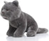 Lifelike British Shorthair Cat Plush Stuffed Animal Toy - British Shorthair Cat Model 32cm