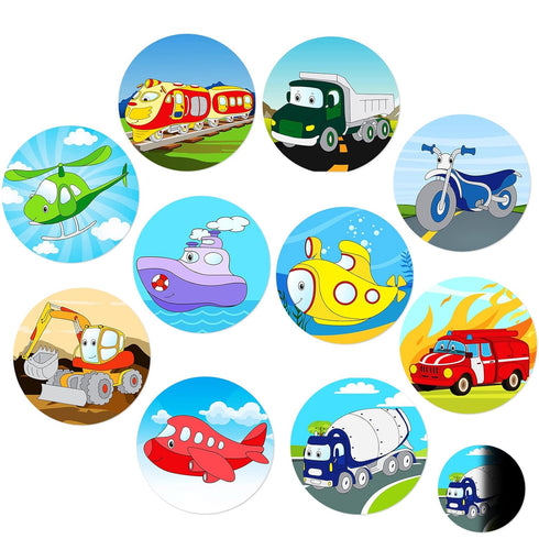 Zonon 10 Pcs Potty Training Stickers Traffic Toilet Target Sticker Reusable Potty Targets