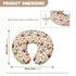 Sarogrorin 2PCS Floral Chickens Baby Car Seat Cover Stretchy Carrier Covers for Stroller/Shopping Cart Nursing Pillow