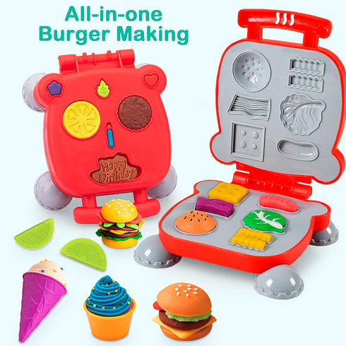 Dough Tools for Kids - 41Pcs Dough Toys Include Play Food Molds, Roller, Cutters, Scissor, and Storage Bag Gifts