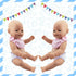 DC-BEAUTIFUL 4 Pcs Diapers and Bibs for 14-18 Inch Baby Dolls