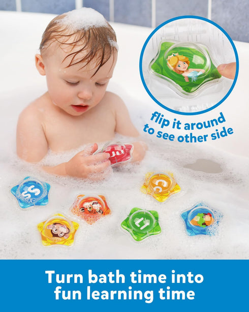 26pcs Set, Coogam Starfish Floating Bath Toys, Bathtub Alphabet Letters Montessori Educational Water Pool Toy Learning