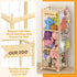 Stuffed Animal Storage,Wooden Zoo Toy Organizer with Wheels & Hanging Net, Cute Plush Toy Display Stand for Kids