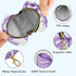 YETTASBIN Purple Ribbon Bow Portable Pacifier Holder Case with Metal Hook Buckle & Zipper for Diaper Bag and Stroller