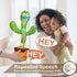 120 Tummy Talking Cactus Toy with LED English Songs, Singing Cactus Dancing Musical Toy, Time Toys Baby Mimicking