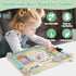 Double-Sided Wooden Busy Board for Toddlers, Montessori Travel Sensory Activity Toy for Kids Age 2-5, Ideal for Birthday