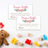 Pink Flowers Diaper Raffle Tickets - 50 Baby Shower Game Cards for Invitation Inserts