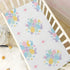 Pigsaly 27x39 Inch Crib Sheets Purple Rabbit Happy Easter Eggs Baby Sheet for Standard Crib Mattress Boys Girls Toddler