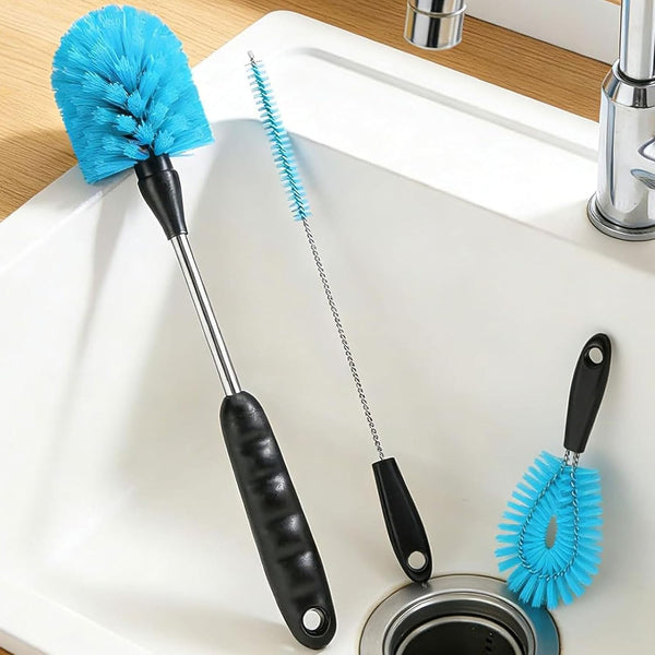 XENNRY Water Bottle Cleaner BrushBottle Brush Tube Cleaning Lab Set with Long Handlefor