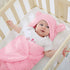 XMWEALTHY Cute Pink Plush Nursery Swaddle Blankets for Newborn Infant Girls Clothes