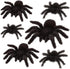 Plastic Fuzzy Spider Multi-Pack, 6 Count Realistic Flexible Scary Fun for Halloween Decoration and Pranks