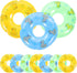 Toyvian 10pcs Mini Swim Rings - Inflatable Doll Lifebuoy Pool Toys for Dollhouse Accessories