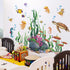 Amaonm Creative Cartoon Removable 3D Under The Sea World Wall Stickers, Colorful Seaweed Decal for Nursery