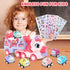 seveclotree 7 1 1-3,Unicorn 2-4,Toys 1 2 3 in Carrier Truck Cars for Toddlers Car with Lights & Music,Toddler Girl Toys