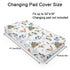 Fairytale Dragons Castle Changing Pad Cover Watercolor Dragon Princess Knight Moon Clouds Baby Diaper Change Table Cover for Boy Girl Soft Stretchy Snug Fitted Changing Table Sheets Mats 32''x16''