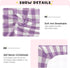 Flradish Cozy 27 39 Purple Gingham Crib Sheets for Boys or Girls,Stretchy Fitted Soft Breathable Crib Sheet