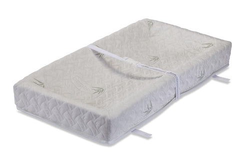 L.A. Baby LA Baby 4 Sided Changing Pad w/Blended Viscose Bamboo Quilted Cover, 32"