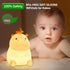 BemeedLigt Dimmable Hippo Night Light, Cute Silicone Squishy LED Lamp, Nursery Nightlight, Rechargeable Bedside Table