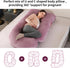 Wodsfay -65 Inch Pink-65inch) U-Shaped Pregnancy Pillow for Sleeping, Full Body Support for Back, HIPS & Belly