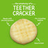 12 Count (Pack 6) Happy Baby Organics Baby Snacks, Gentle Teething Crackers, Gluten Free & Vegan, Strawberry & Beet