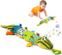Jollybaby Tummy Time Baby Toys with Rattles, Crinkle, Musical Toys for Newborns 0-12 Months Boys & Girls - Alligator