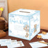 SZSHANN 51 Pcs Bear Diaper Raffle Tickets with Diaper Raffle Card Box for Baby Shower Supplies, Blue Bear Themed Insert