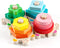 WOOD CITY Stacking Toys for Toddlers 1-3, Montessori Shape Sorter Baby Toys, Educational Puzzle Toys